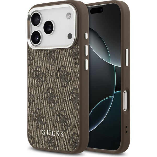 Guess 4G MagSafe kryt iPhone 17 Pro hnědý