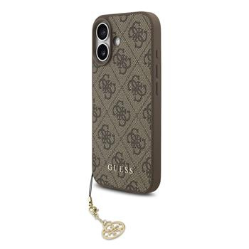 Guess 4G Charm kryt iPhone 17 hnědý