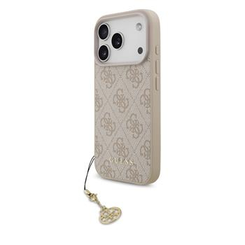 Guess 4G Charm kryt iPhone 17 Pro růžový