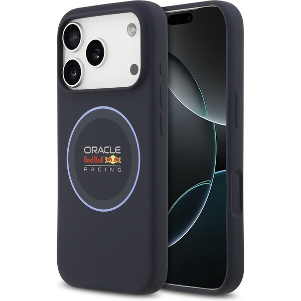 Oracle Red Bull Racing Silicone Blue Ring MagSafe kryt iPhone 17 Pro modrý