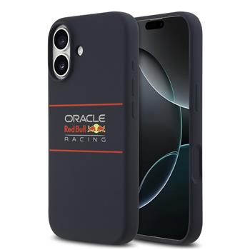 Oracle Red Bull Racing Silicone Horizontal Logo MagSafe kryt iPhone 17 modrý