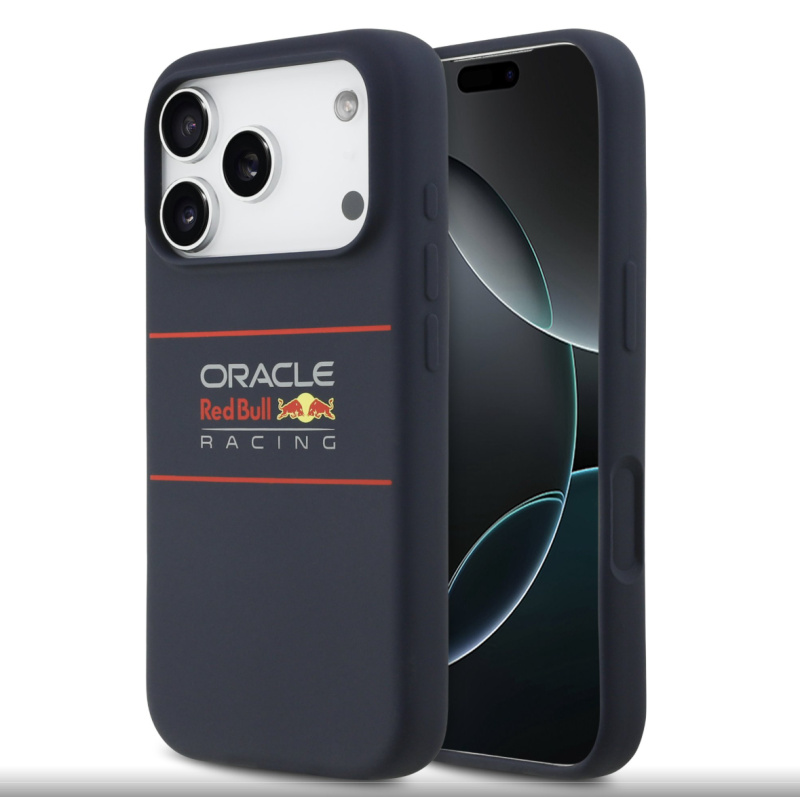 Oracle Red Bull Silicone Horizontal Logo MagSafe kryt iPhone 17 Pro Max modrý