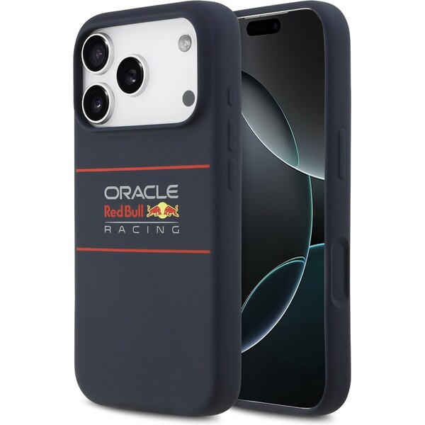 Oracle Red Bull Silicone Horizontal Logo MagSafe kryt iPhone 17 Pro Max modrý