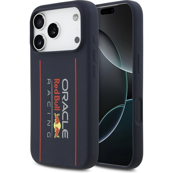 Oracle Red Bull Silicone Vertical Logo MagSafe kryt iPhone 17 Pro modrý
