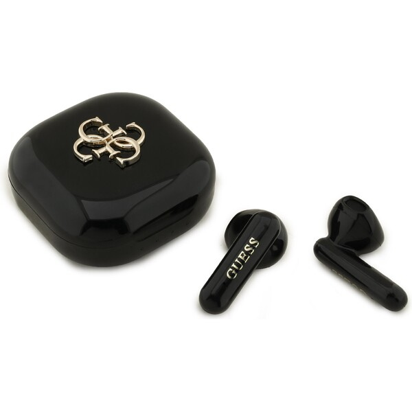 Guess 4G Metal Logo TWS Bezdrátová sluchátka černá