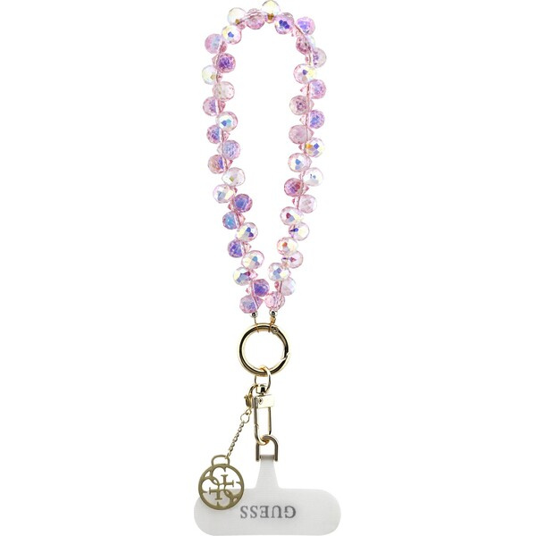 Guess univerzální popruh na ruku Crystals 4G Charm růžový