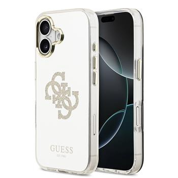 Guess PC/TPU Mirror 4G Glitter Logo MagSafe kryt iPhone 17 zlatý