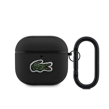 Lacoste Petit Pique Croc Logo Patch pouzdro AirPods 4 černé