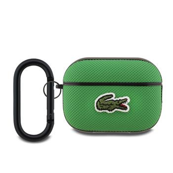 Lacoste Petit Pique Croc Logo Patch pouzdro AirPods Pro 2 zelené