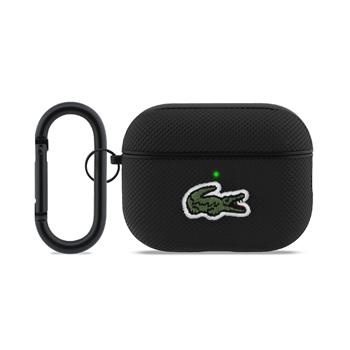 Lacoste Petit Pique Croc Logo Patch Pouzdro pro AirPods Pro 3 černé
