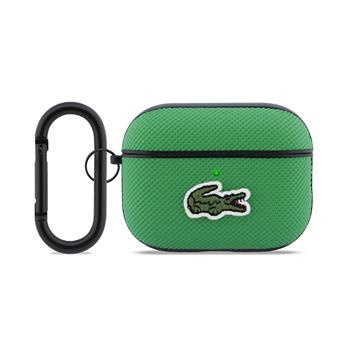Lacoste Petit Pique Croc Logo Patch Pouzdro pro AirPods Pro 3 zelené