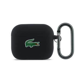 Lacoste Liquid Silicone Croc Logo pouzdro AirPods Pro 3 černé