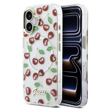 Guess IML Glitter Cherry MagSafe kryt iPhone 17