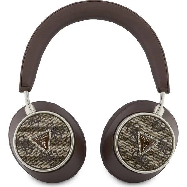 Guess Bezdrátová náhlavní sluchátka - Guess, 4G Triangle Logo ENC Brown