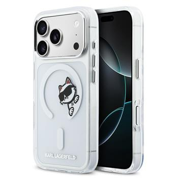 Karl Lagerfeld IML Choupette Peekaboo MagSafe kryt iPhone 17 Pro čirý
