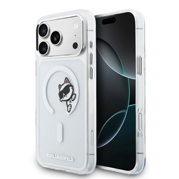 Karl Lagerfeld IML Choupette Peekaboo MagSafe kryt iPhone 17 Pro Max čirý