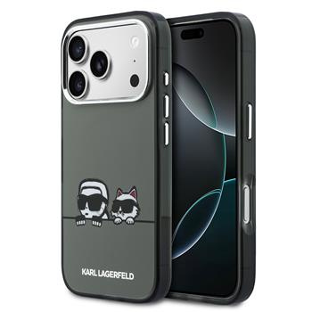 Karl Lagerfeld IML K&CH Heads Logo MagSafe kryt iPhone 17 Pro černý