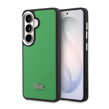 Lacoste Petit Pique Metal Logo Magnetic Zadní Kryt pro Samsung Galaxy S26+ Estragon Green