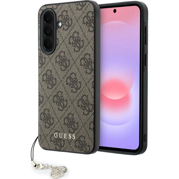 Guess 4G Charm kryt Samsung Galaxy A37 hnědý