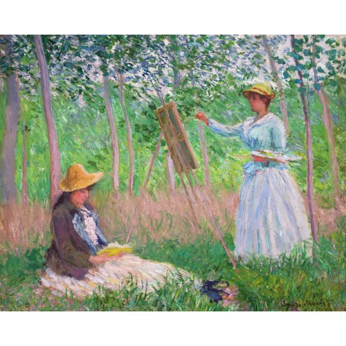 Figured ART Vyšívání křížkové sada - Monet - V lese u Giverny 32 x 40 cm