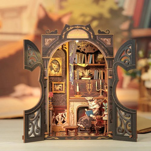 Figured ART Book Nook sada - Knihovna hraběte Kocoura