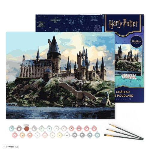 Figured ART Malování podle čísel - HARRY POTTER - BRADAVICKÝ HRAD 40 x 50 cm na rámu