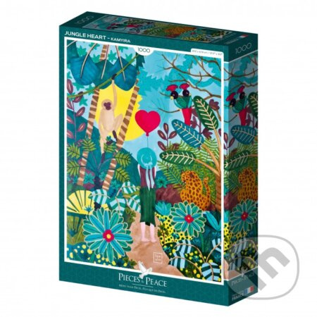 Puzzle Srdce z džungle - Kamyira - puzzle z kategorie 500 - 1000 dílků
