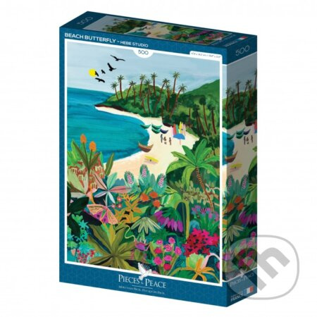 Puzzle Plážový motýľ - puzzle z kategorie 500 - 1000 dílků