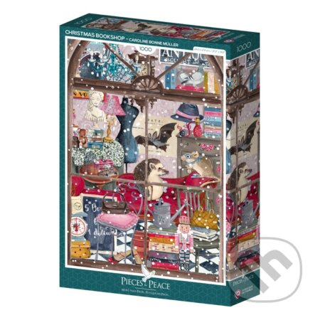 Puzzle Vianočné kníhkupectvo - puzzle z kategorie 500 - 1000 dílků
