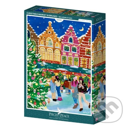 Puzzle Vianočný trh v Bruggách - puzzle z kategorie 500 - 1000 dílků