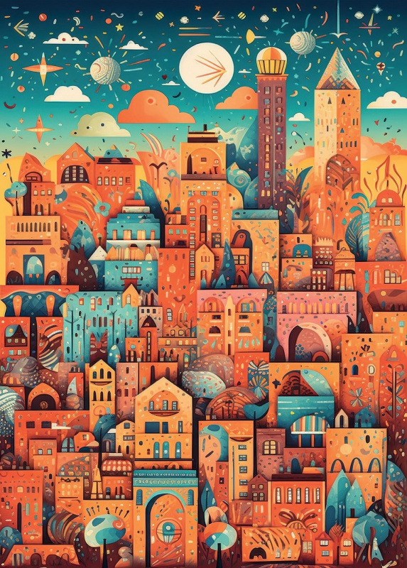 Puzzle Úžasné město 500 dílků