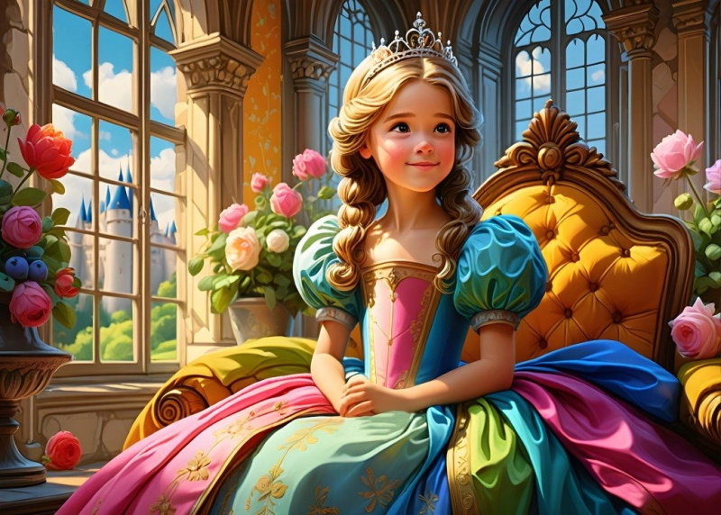 Alipson Princezna na svém trůnu 500 dílků