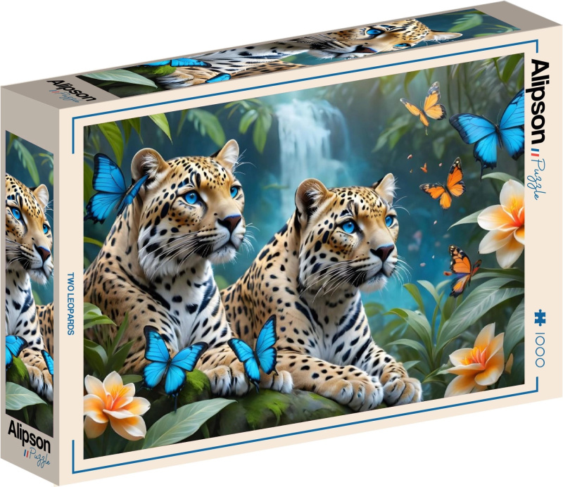 Alipson puzzle Dva leopardi 1000 dílků