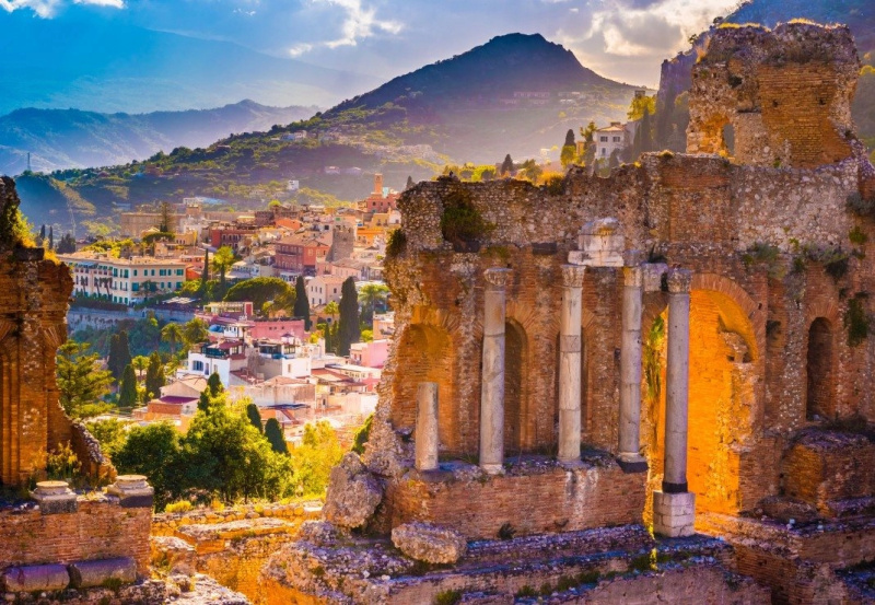 Puzzle Amfiteátr v Taormině 1000 dílků