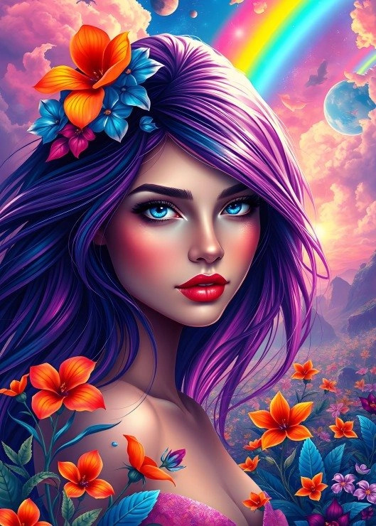 Puzzle Duhová dívka 500 dílků od Alipson