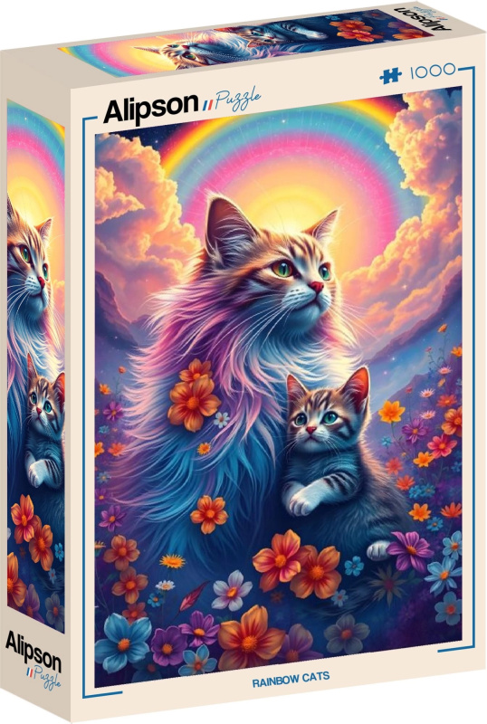 Alipson puzzle duhové kočky 1000 dílků