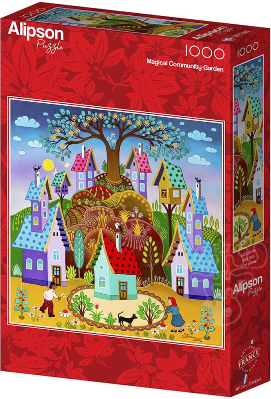 Čtvercové puzzle Alipson 1024 dílků Kouzelná komunitní zahrada