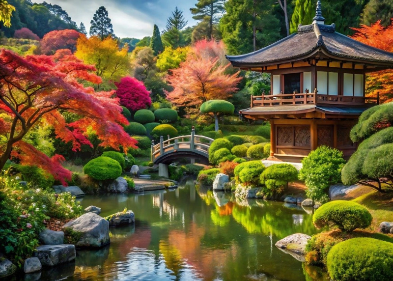 Alipson puzzle nádherná japonská zahrada 500 dílků
