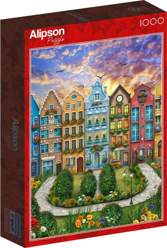 Alipson puzzle duhová vesnice 1000 dílků