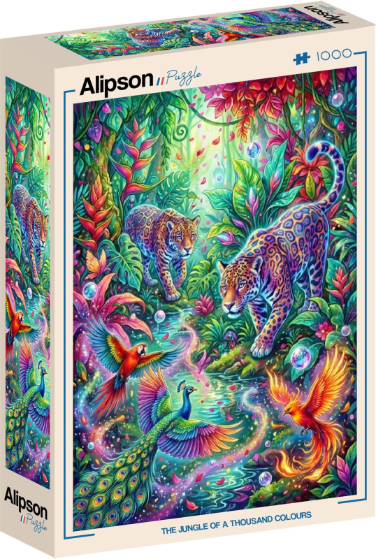 Alipson puzzle Pestrobarevná džungle 1000 dílků