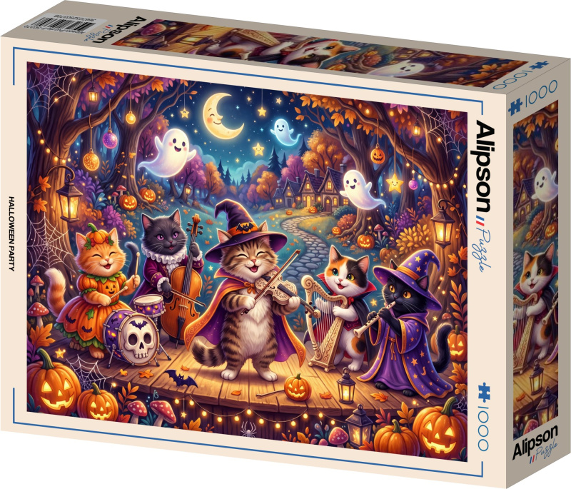Puzzle Alipson 1000 dílků Halloweenská párty