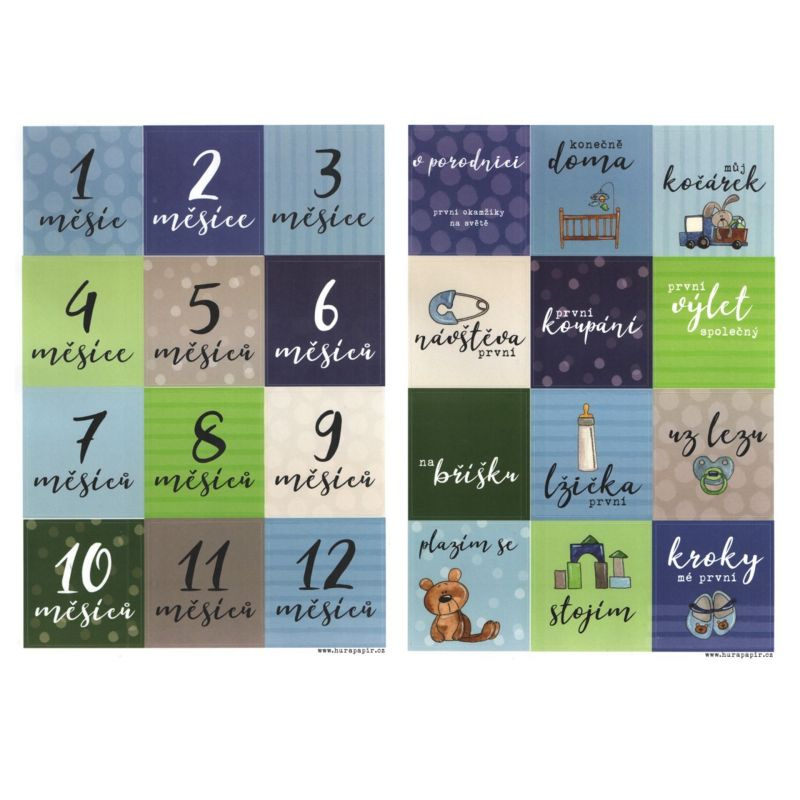 Samolepky A4 - Pokrok - Chlapeček