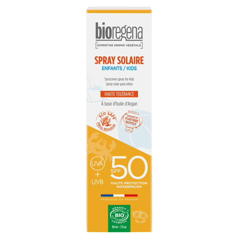 Bioregena Spray Solaire ochranná péče proti slunečnímu záření pro děti SPF 50 90 ml