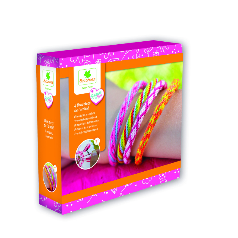 Sada pro výrobu náramků Kumihimo - náramky přátelství