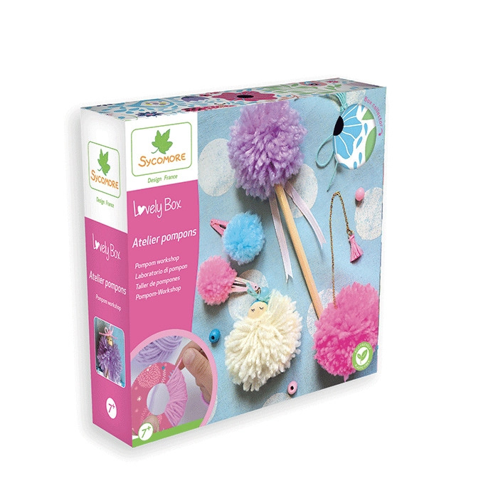 Lovely Box - Kreativní Sada k Výrobě Bambulek a Doplňků