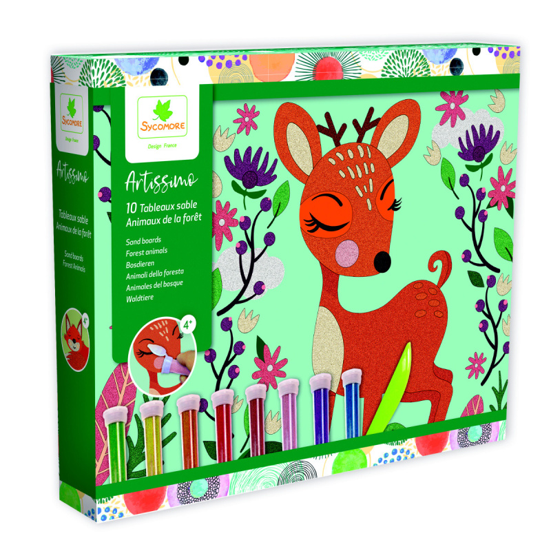 Artissimo - třpytivé pískování lesní zvířata