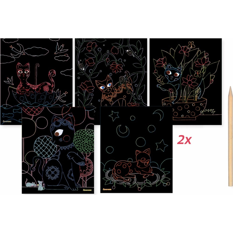 D´arpeje ARTISSIMO škrabací obrázky Kočky