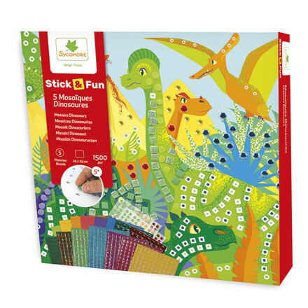 D´arpeje STICK&FUN mozaika 5x Dinosauři