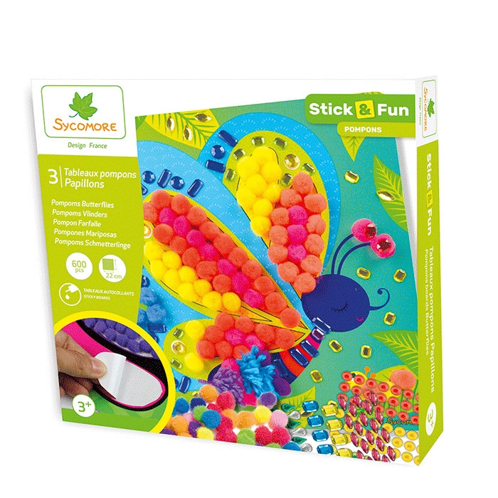 Stick & Fun zdobení bambulkami Motýlci