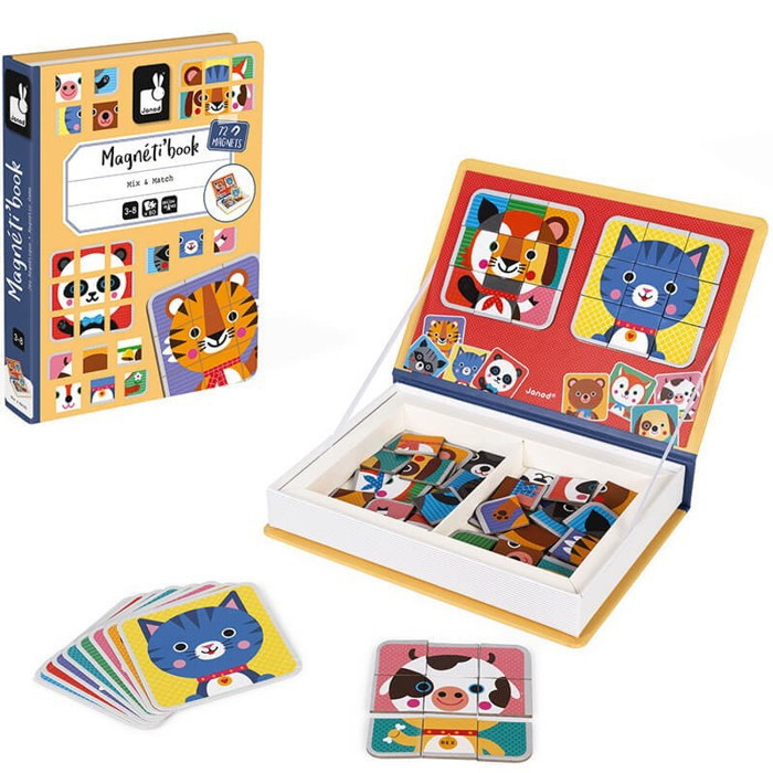 JANOD Magnetibook Zvířátka - Puzzle